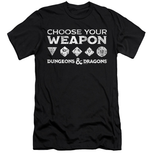 Image for Dungeons and Dragons Premium Canvas Premium Shirt - Choose Your Weapon