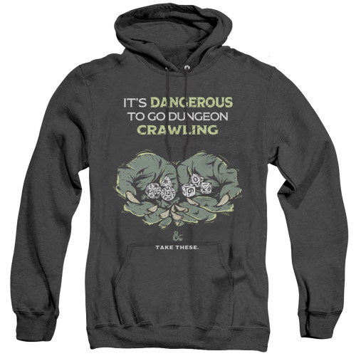 Image for Dungeons and Dragons Heather Hoodie - Dangerous to Go Alone