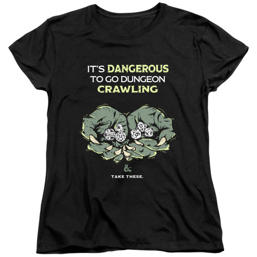 Image for Dungeons and Dragons Woman's T-Shirt - Dangerous to Go Alone