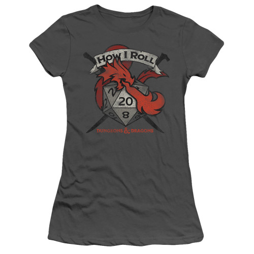 Image for Dungeons and Dragons Girls T-Shirt - How I Roll