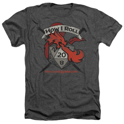 Image for Dungeons and Dragons Heather T-Shirt - How I Roll