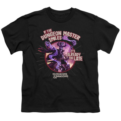 Image for Dungeons and Dragons Youth T-Shirt - Dungeon Master Smiles
