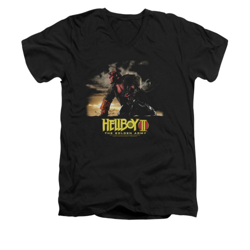 Hellboy II V-Neck T-Shirt - Poster Art