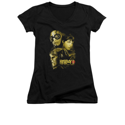 Hellboy II Girls V Neck T-Shirt - Ungodly Creatures