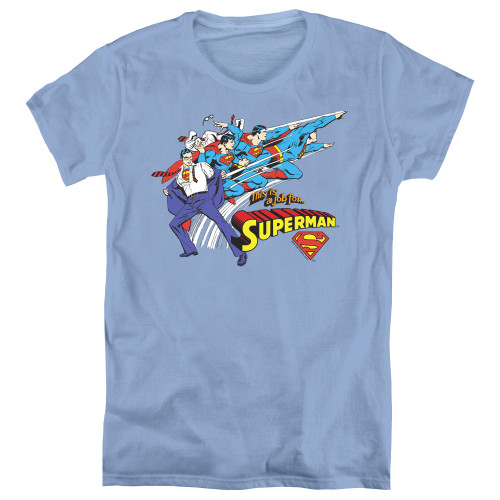 Image for Superman Woman's T-Shirt - Quick Change
