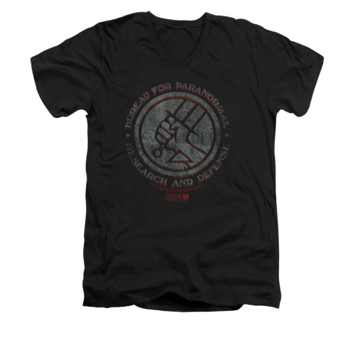 Hellboy II V-Neck T-Shirt - BPRD Stone