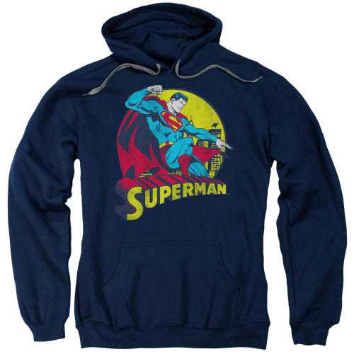 Image for Superman Hoodie - Big Blue on Navy