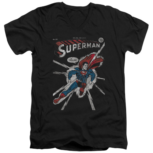 Image for Superman V-Neck T-Shirt Cover Me