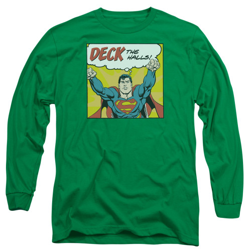 Image for Superman Long Sleeve T-Shirt - Deck The Halls