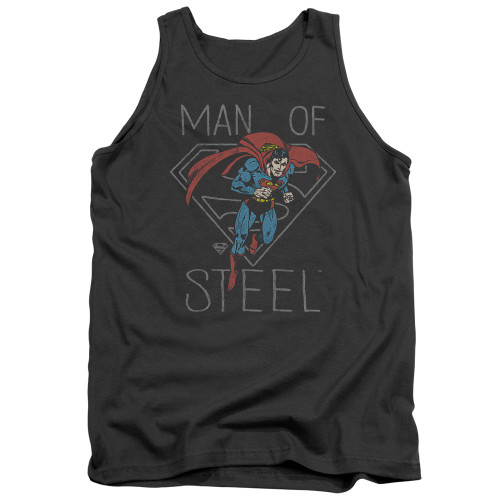 Image for Superman Tank Top - Hardened Heart on Charcoal
