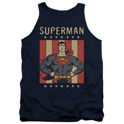 Image for Superman Tank Top - Retro Liberty