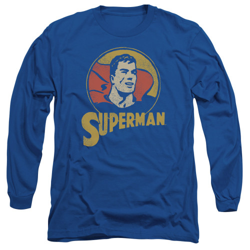 Image for Superman Long Sleeve T-Shirt - Super Circle