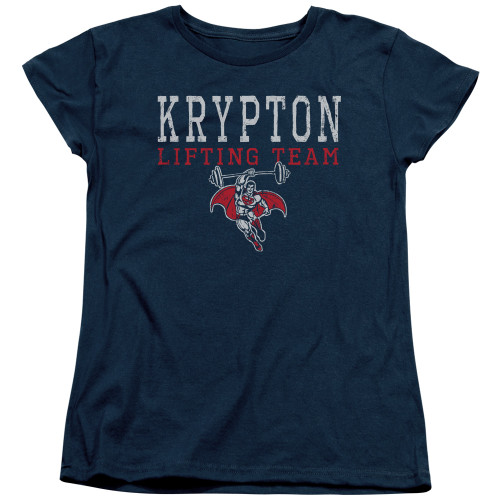 Image for Superman Woman's T-Shirt - Krypton Lifting