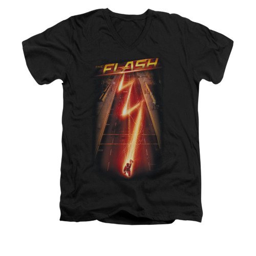 Flash TV Show V-Neck T-Shirt - Flash Ave.