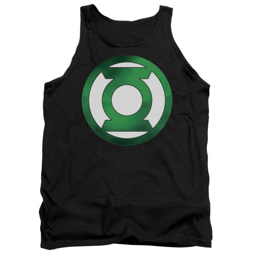 Image for Green Lantern Tank Top - Green Chrome Logo