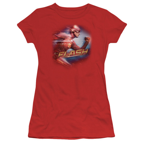 Image for Flash Girls T-Shirt - Fastest Man on Red
