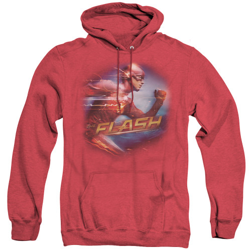 Image for Flash Heather Hoodie - Fastest Man on Red