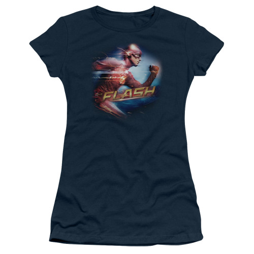 Image for Flash Girls T-Shirt - Fastest Man on Navy