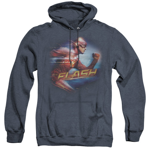 Image for Flash Heather Hoodie - Fastest Man on Navy