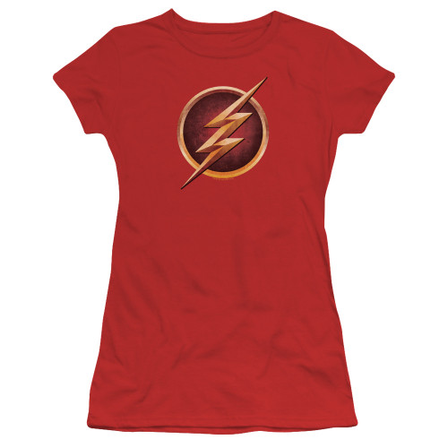 Image for Flash Girls T-Shirt - Chest Logo on Red