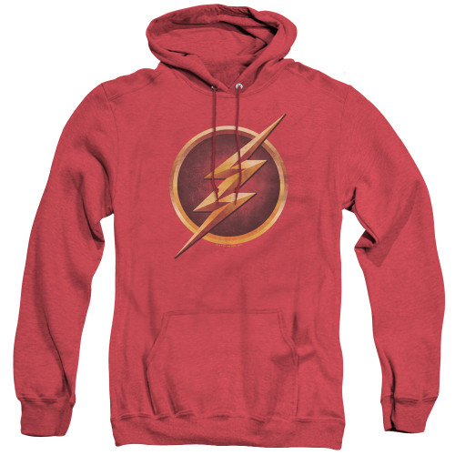 Image for Flash Heather Hoodie - Chest Logo on Red
