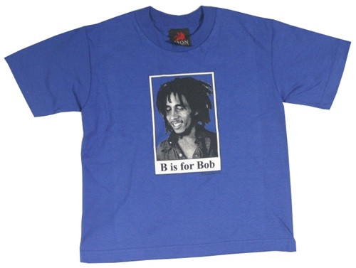 Image Closeup for Bob Marley B is for Bob Toddler Tee