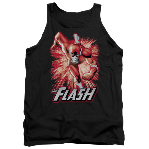 Image for Justice League of America Tank Top - Flash Red & Gray