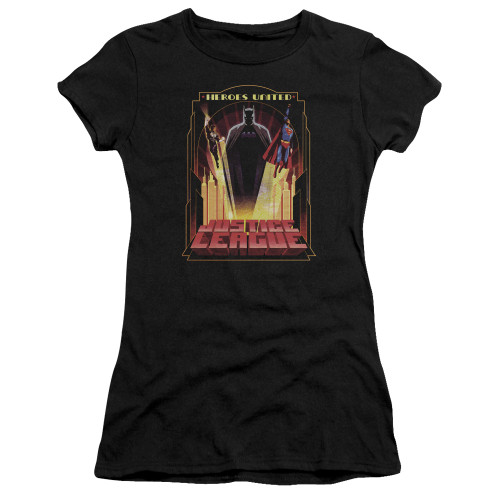 Image for Justice League of America Girls T-Shirt - Heroes United