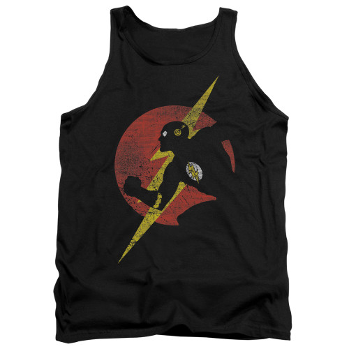 Image for Justice League of America Tank Top - Flash Symbol Knockout