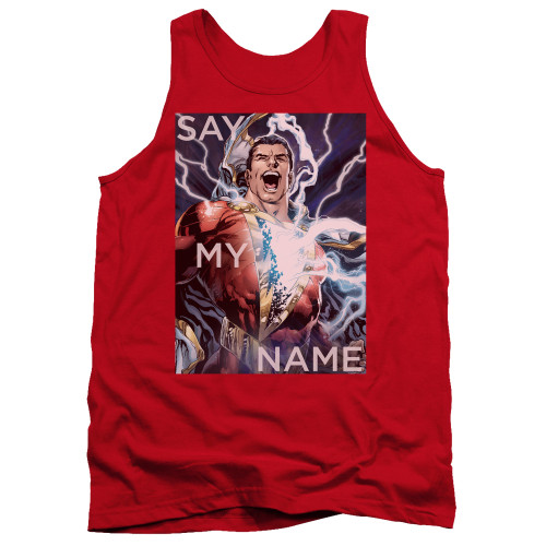 Image for Justice League of America Tank Top - Say My Name on Red