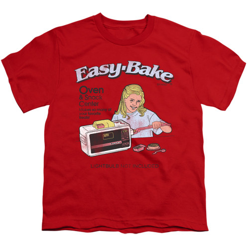 Image for Easy Bake Oven Youth T-Shirt - Lightbulb Not Included on Red