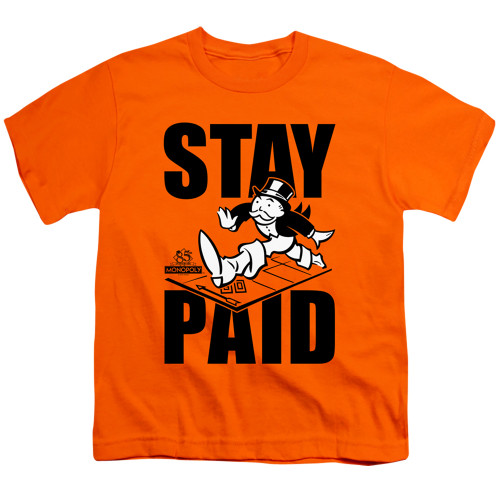 Image for Monopoly Youth T-Shirt - Stay Paid