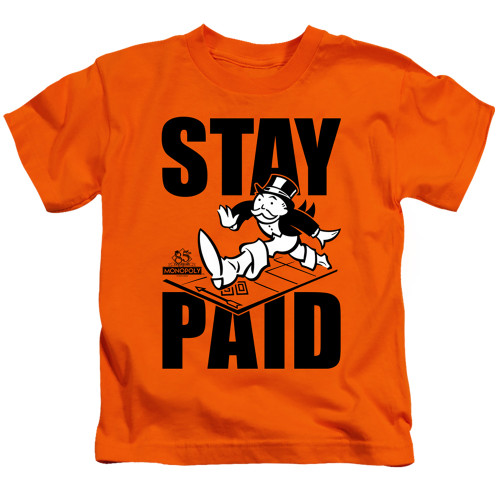 Image for Monopoly Kids T-Shirt - Stay Paid