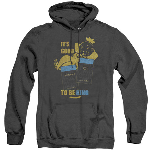 Image for Monopoly Heather Hoodie - It's Good to be King No Logo