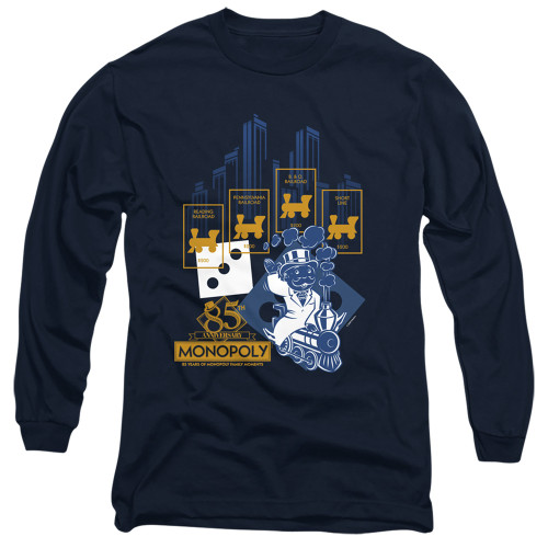 Image for Monopoly Long Sleeve T-Shirt - The True Railroad Tycoon