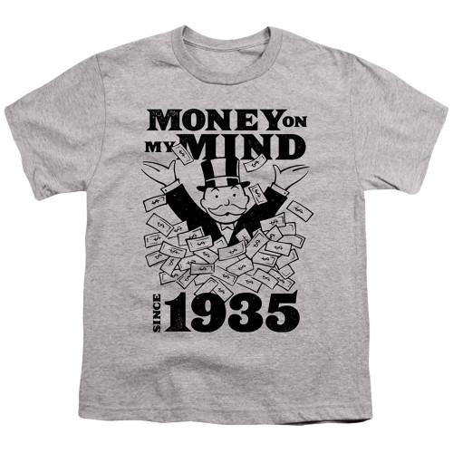 Image for Monopoly Youth T-Shirt - Money Mind Since 35