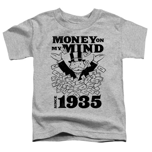 Image for Monopoly Toddler T-Shirt - Money Mind Since 35