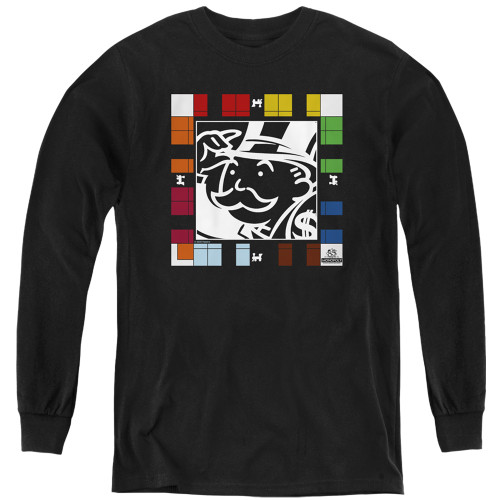 Image for Monopoly Youth Long Sleeve T-Shirt - Game Board