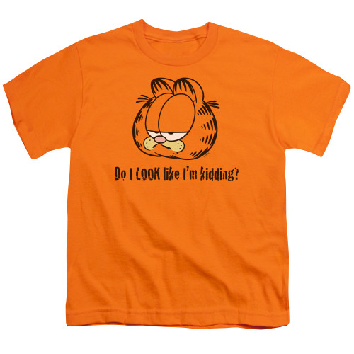 Image for Garfield Youth T-Shirt - Do I Look Like I'm Kidding