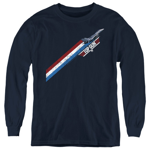 Image for Top Gun Youth Long Sleeve T-Shirt - Stripes