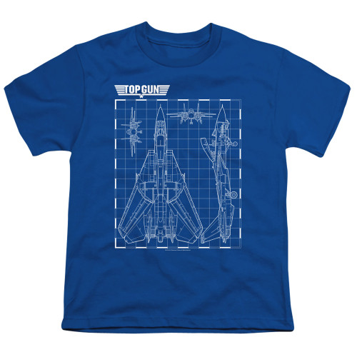 Image for Top Gun Youth T-Shirt - Schematic