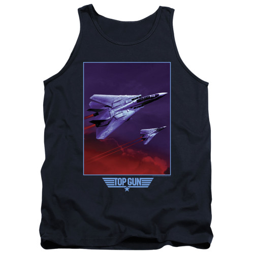 Image for Top Gun Tank Top - Clouds