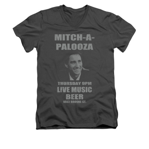 Old School V-Neck T-Shirt - Mitchapalooza