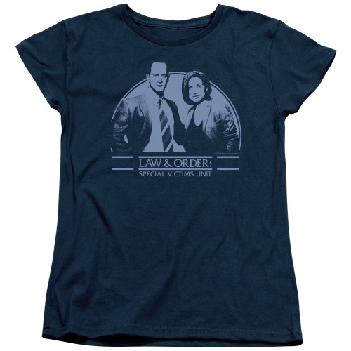 Image for Law and Order Woman's T-Shirt - Elliot and Olivia