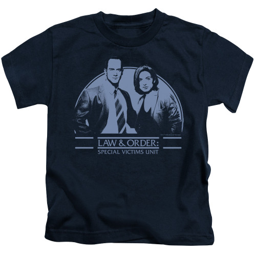 Image for Law and Order Kids T-Shirt - Elliot and Olivia