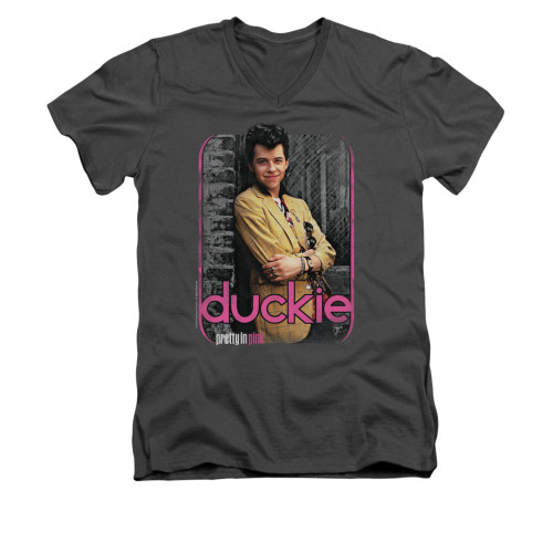 Pretty in Pink V-Neck T-Shirt - Just Duckie