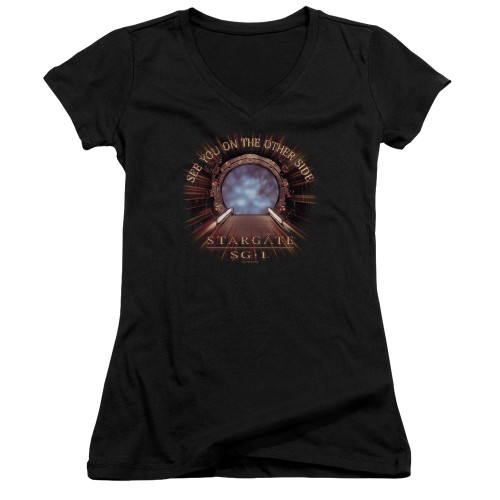 Image for Stargate Girls V Neck T-Shirt - Other Side