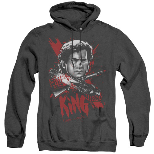 Image for Army of Darkness Heather Hoodie - Hail To The King