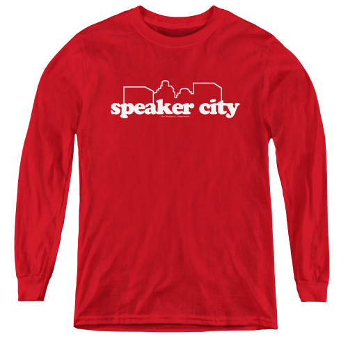 Image for Old School Youth Long Sleeve T-Shirt - Speaker City Logo