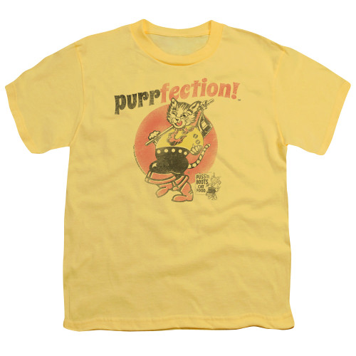 Image for Puss 'n Boots Youth T-Shirt - Purrfection